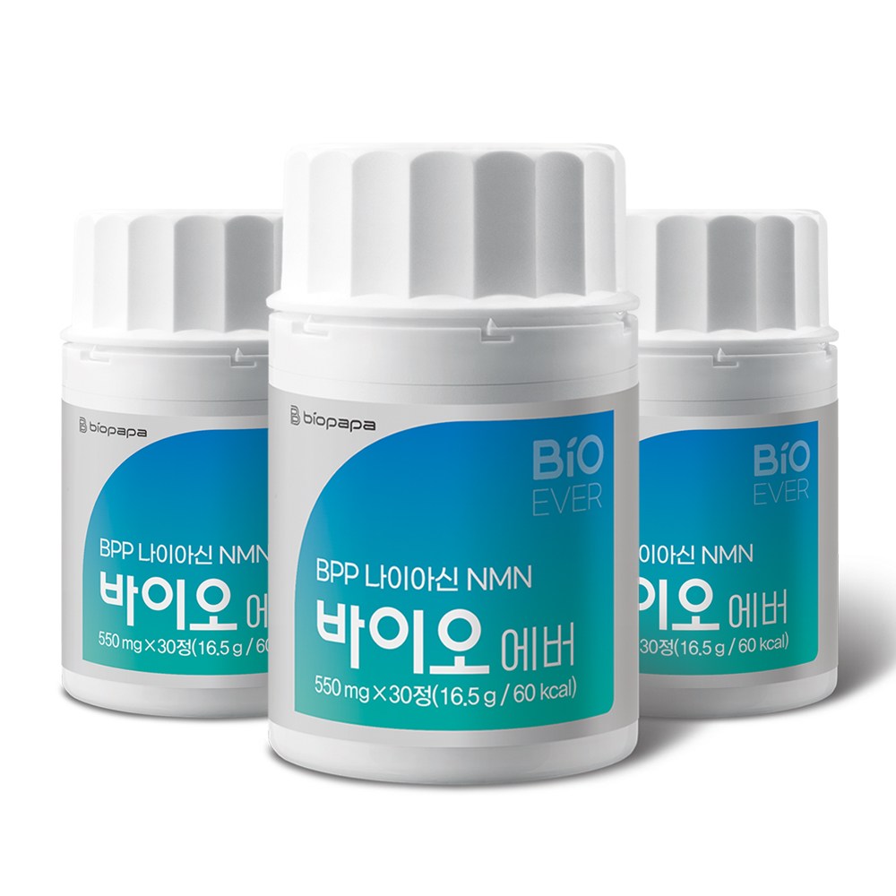 바이오파파 BPP 나이아신 NMN 바이오 에버, 3개, 30정 49,300원