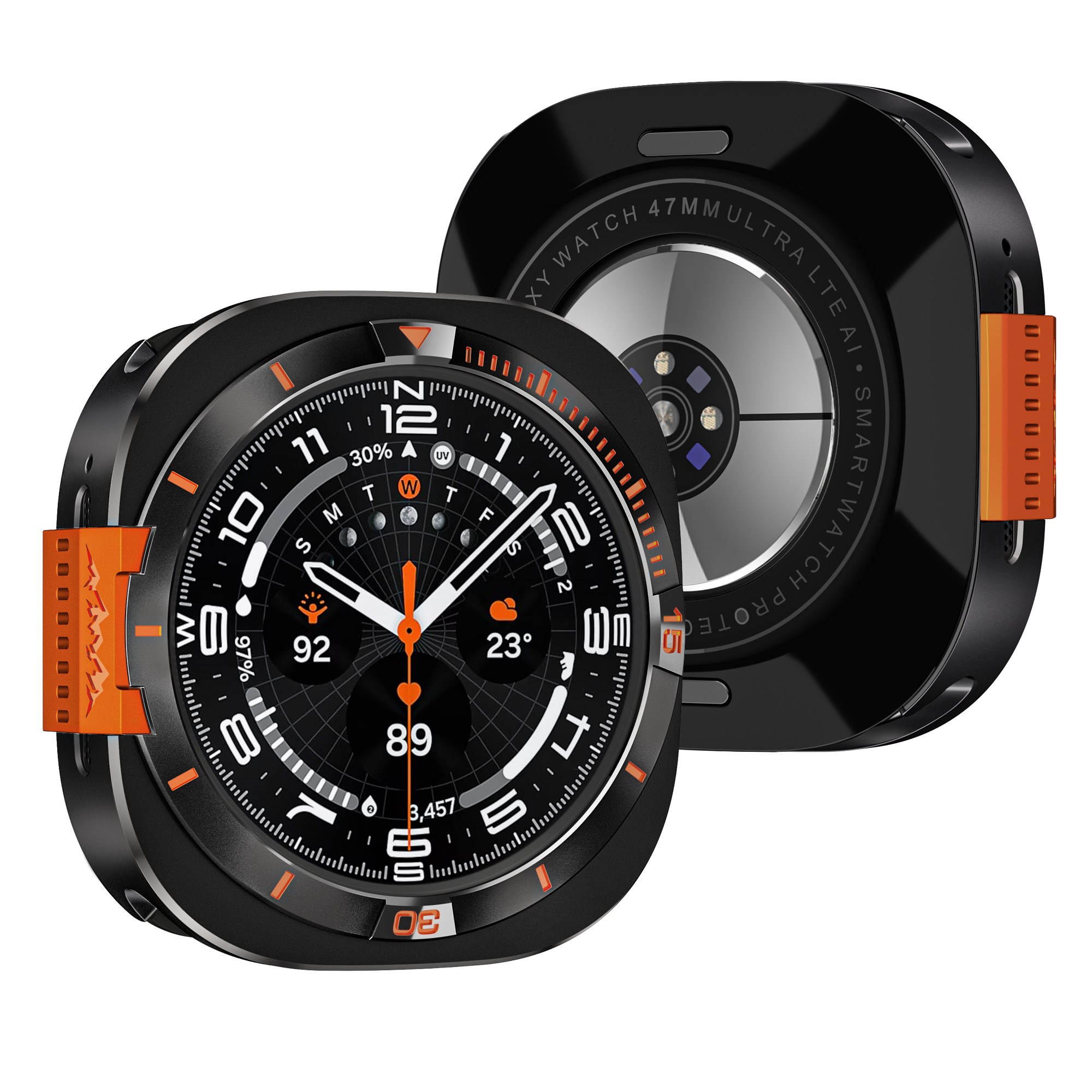 FALANDO 갤럭시워치8 울트라 2025 호환 아연 합금 메탈 + PC 풀커버 보호 케이스 47mm 25,800원