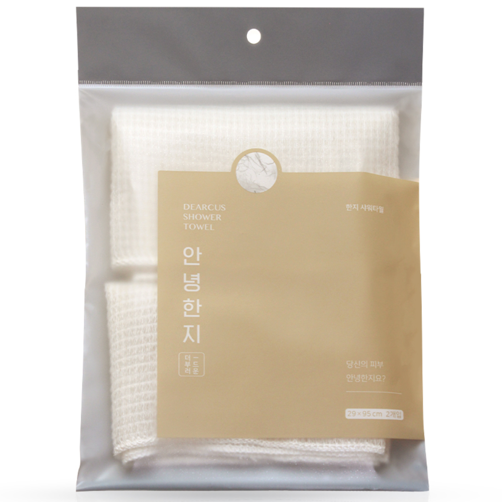 디어커스 더 부드러운 안녕한지 샤워타월, 단일 색상, 2개입, 1개 15,800원