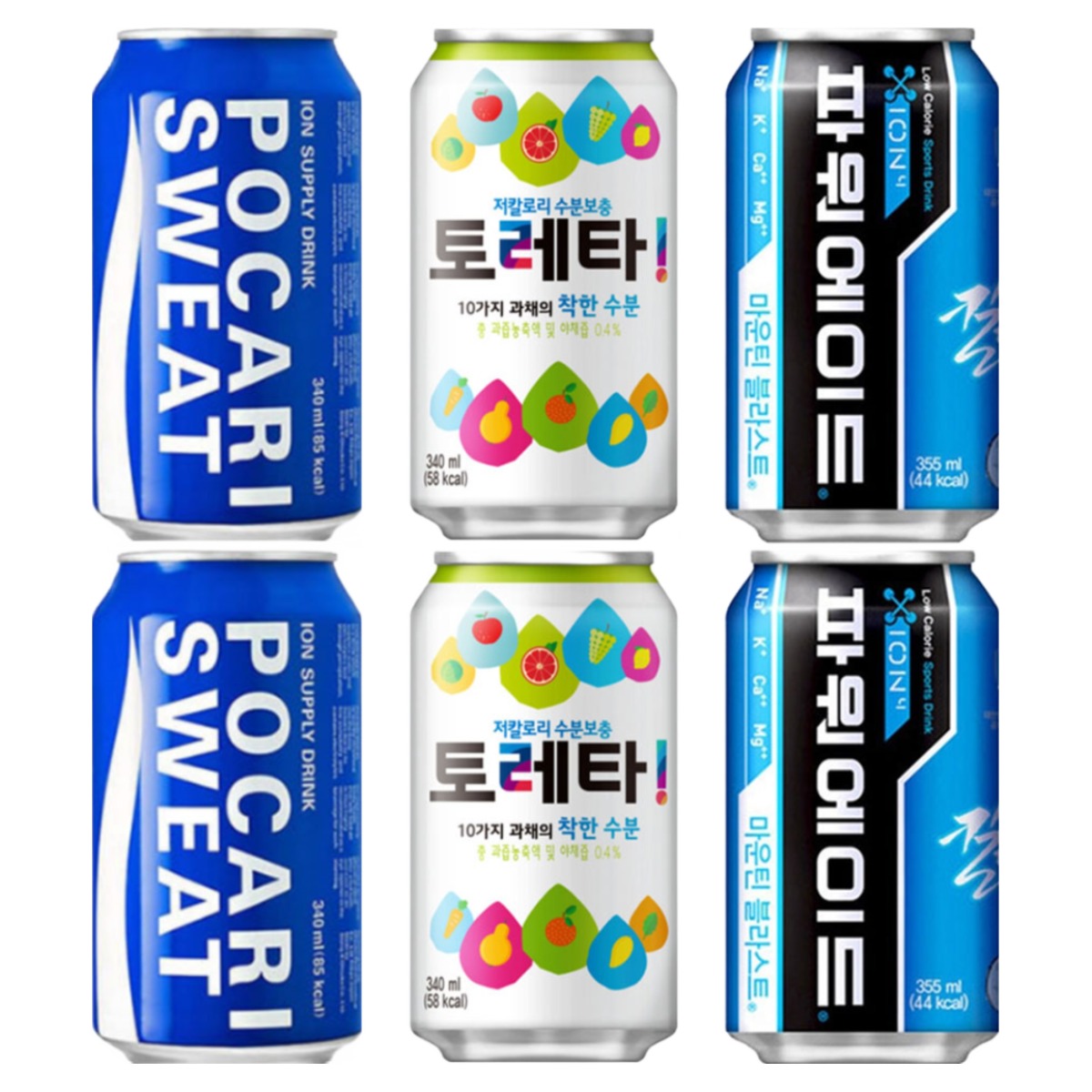 파워에이드 토레타 포카리스웨트 340ml (8+8+8 총 24캔) 이온음료 24,900원