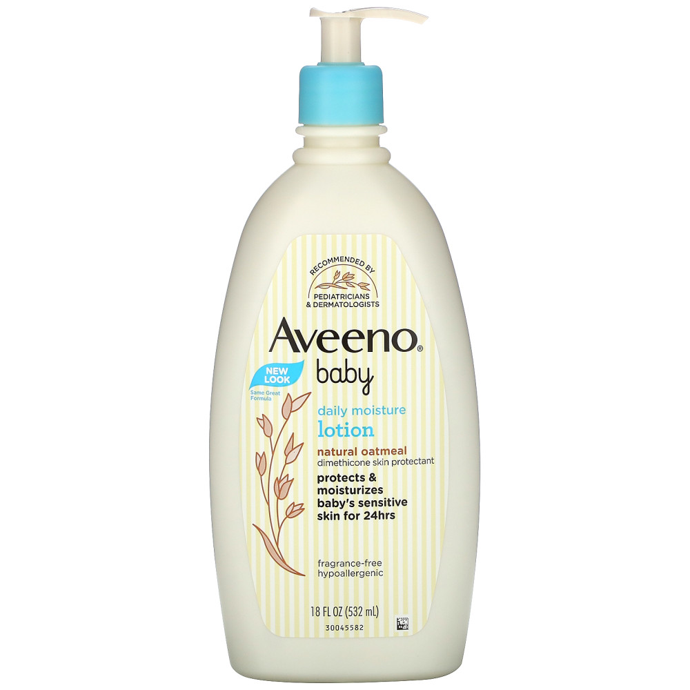 Aveeno, 아기용, 데일리 모이스처 로션, 무향, 532ml(18fl oz) 2팩 45,380원