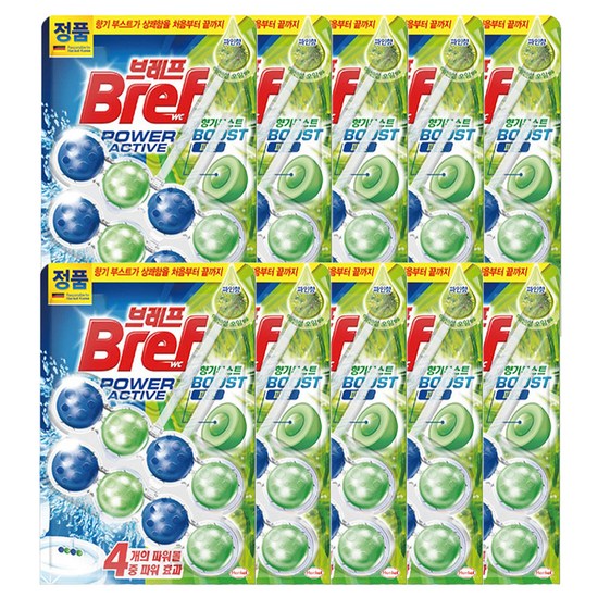 브레프 거치식 변기세정제 파워액티브 파인포레스트 솔향 2입 36,170원
