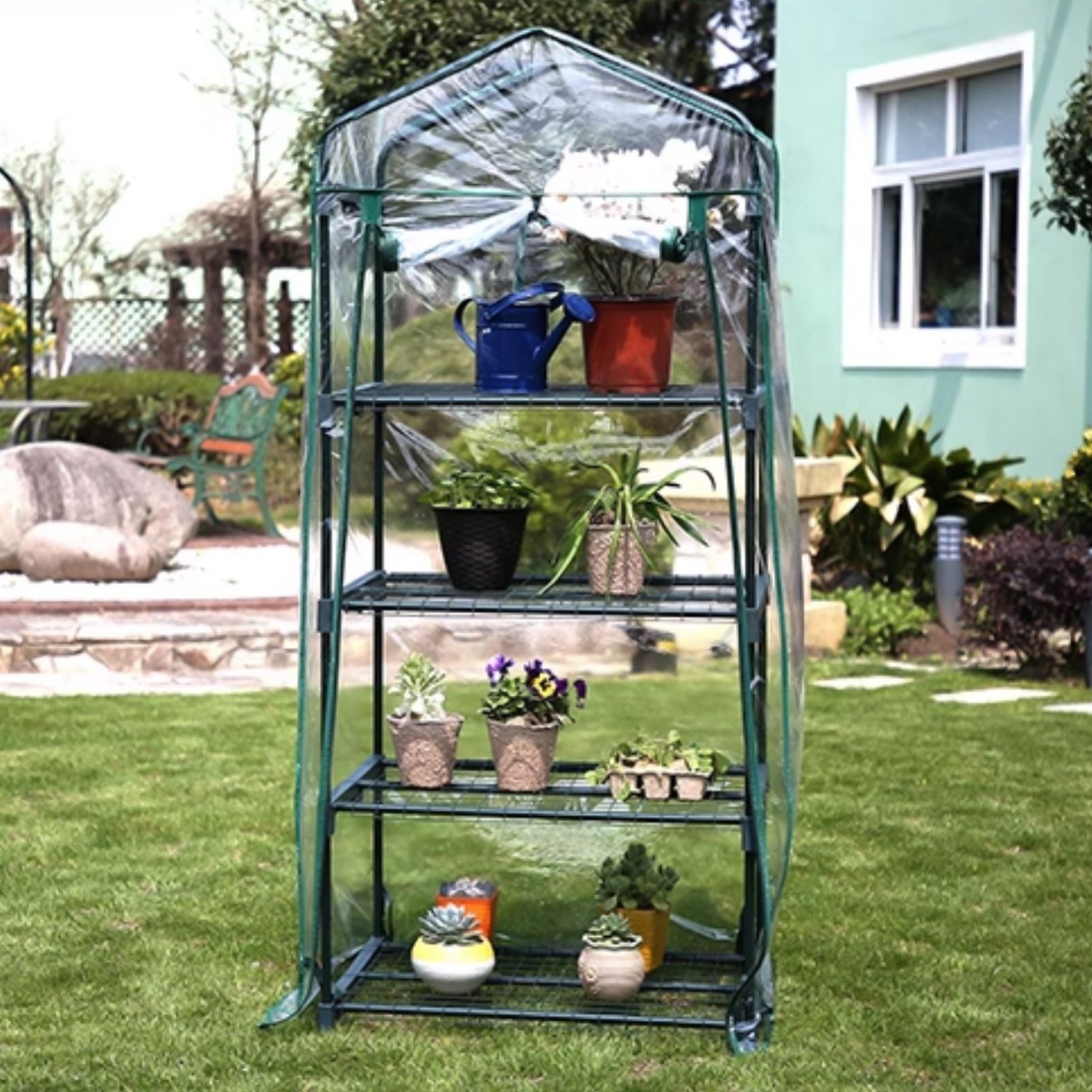 가르브이 조립식 비닐하우스 미니온실 GH3 타워형S 160*69*49cm 79,500원