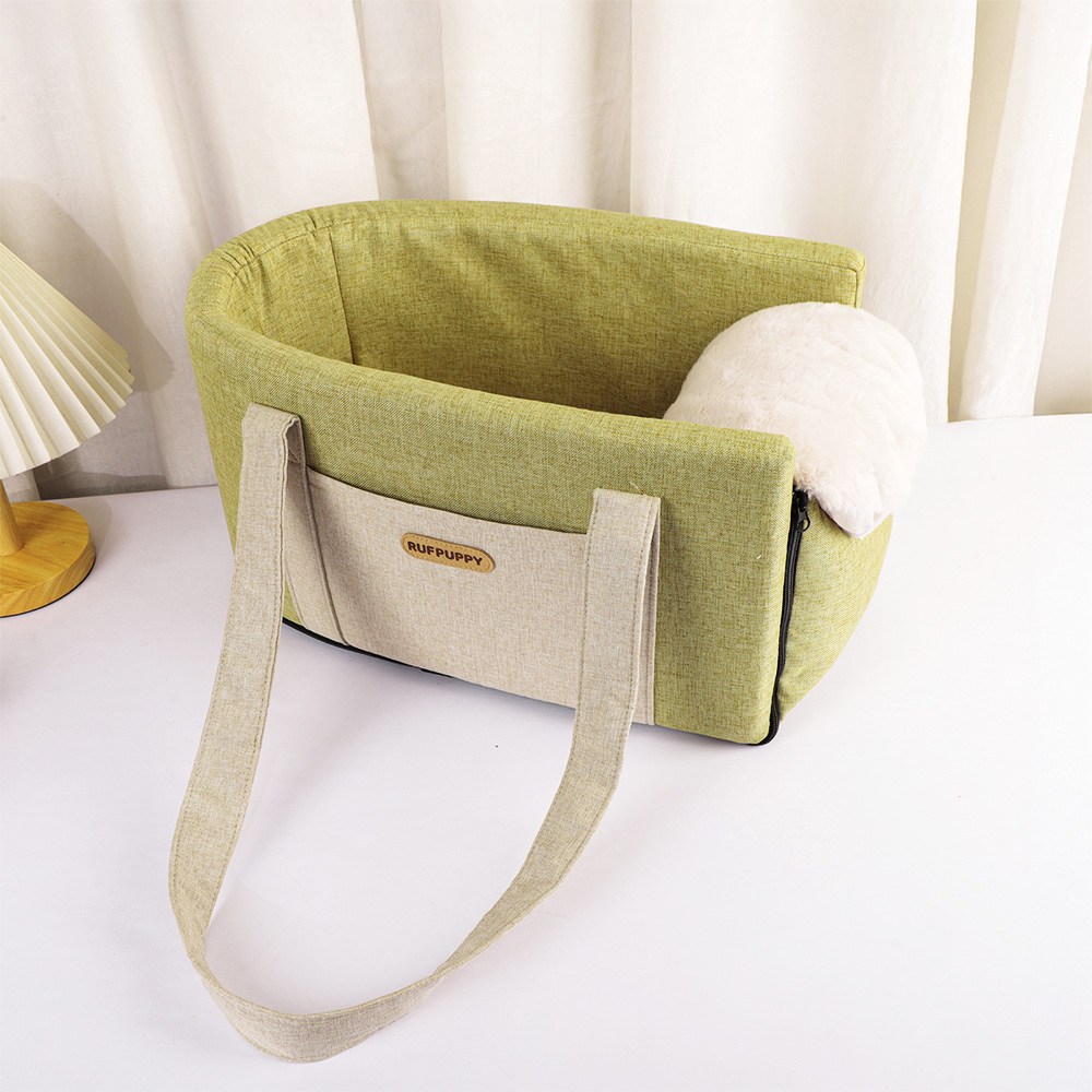 RUFPUPPY 강아지 카시트 반려견 콘솔박스 이동가방 드라이빙킷, 1개, 라임색 25,200원