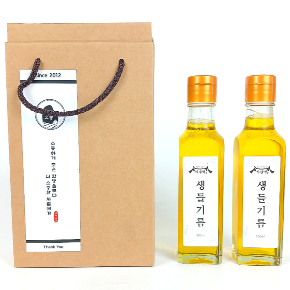 하남댁 저온압착 생들기름 300ml 2구 선물세트, 1개 22,900원