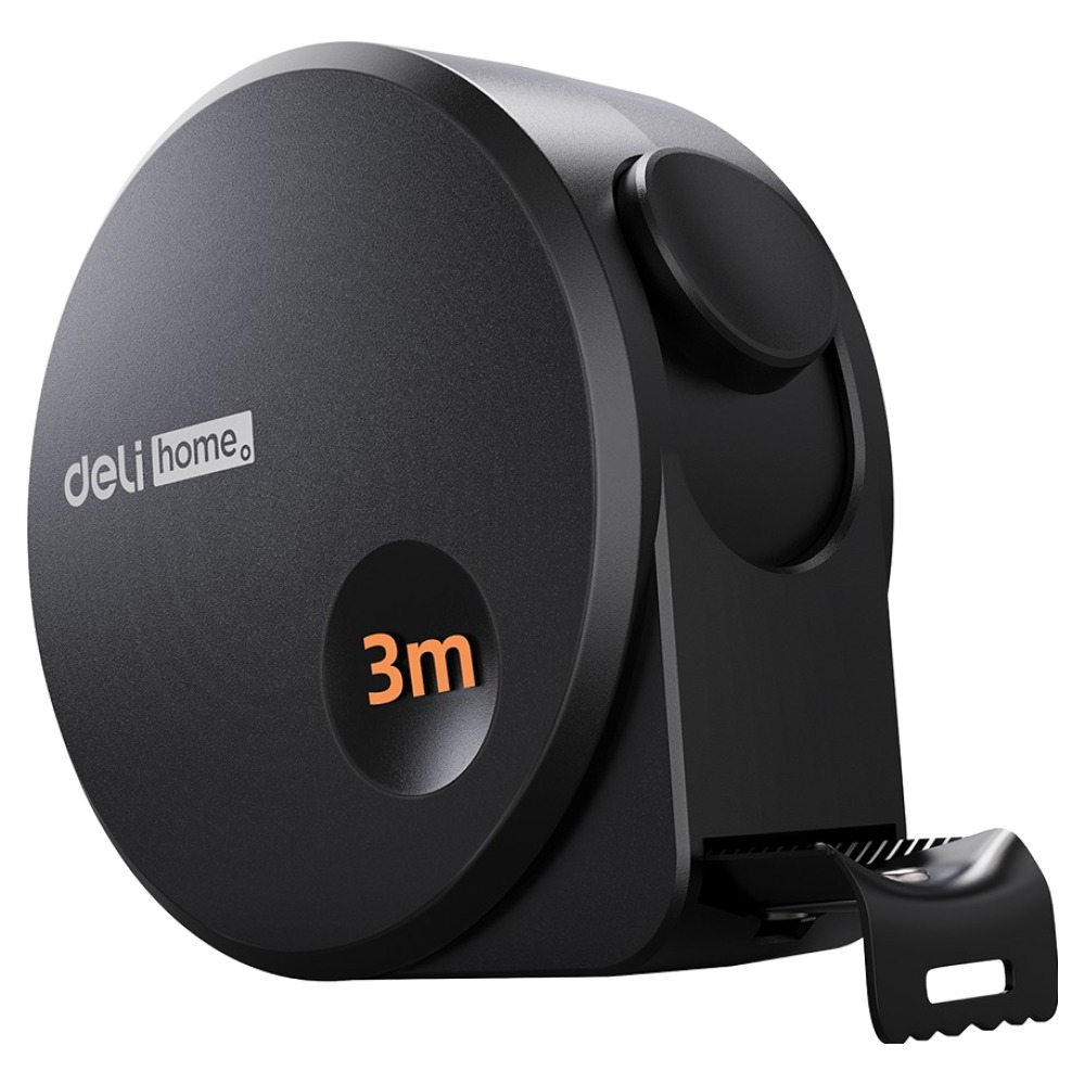 델리 홈시리즈 고정밀 탄소강 미끄럼방지 줄자 블랙 3m EHT8316 3,900원