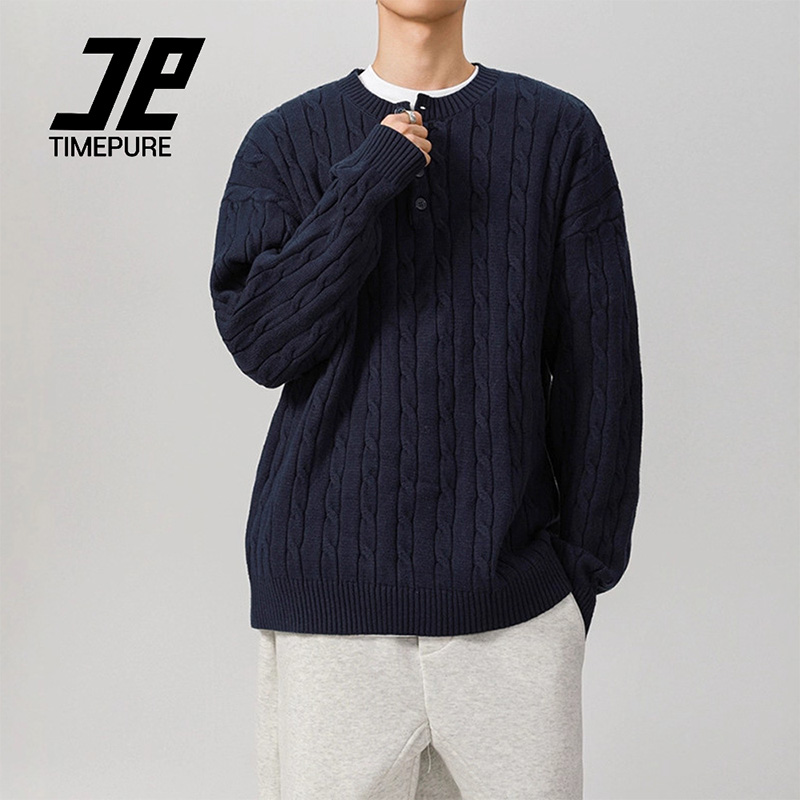 TIMEPURE 남성 봄가을 헨리넥 스웨터 니트웨어 니트 이너 상의 34,000원