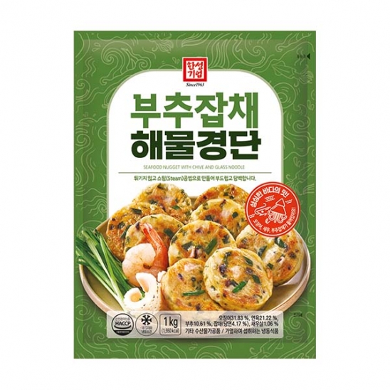 한성기업 부추잡채해물경단, 1개, 1kg 14,050원
