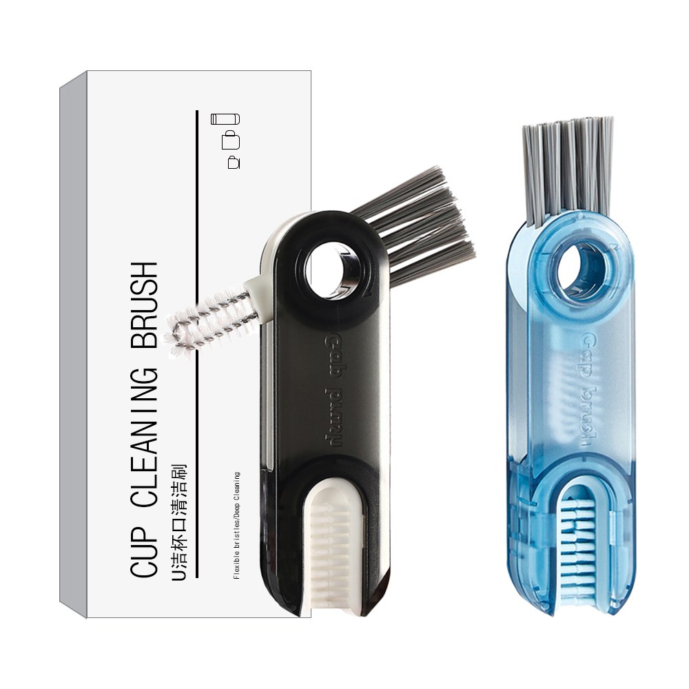 3in1 틈새 세척솔 텀블러세척 다용도 브러쉬, 1개, 블루+블랙 11,200원