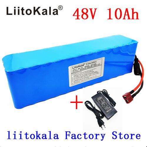 LiitoKala 전기 자전거 배터리, 리튬 이온 배터리 팩, 자전거 변환 키트, Bafang 1000W 및 충전기, 48V, 10Ah 128,800원