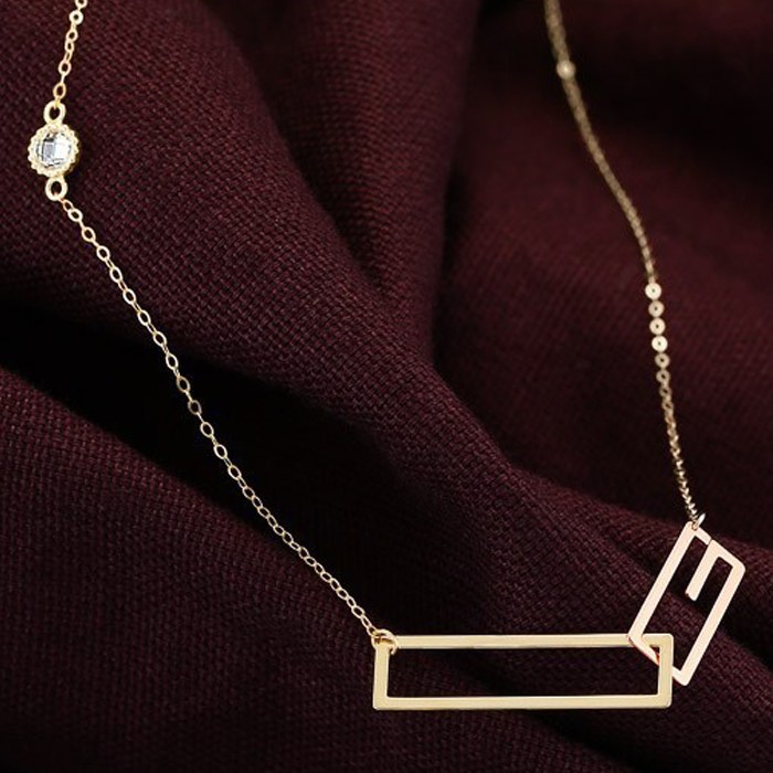 골드앤 14K 모던 스퀘어링 목걸이 레이어드 데일리 골드 목걸이 228,100원