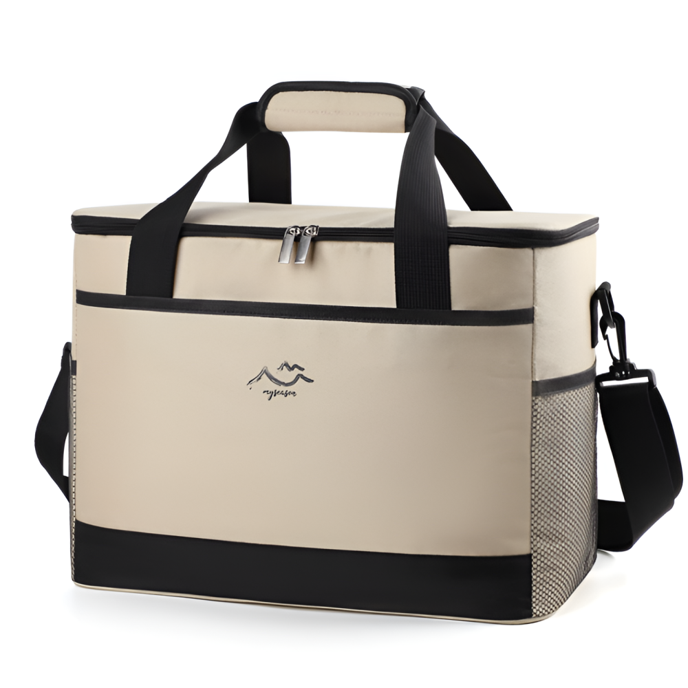 맘초이스 캠핑 피크닉 보온 보냉백 25L 대용량, 베이지, 1개, 현재가 21,200원