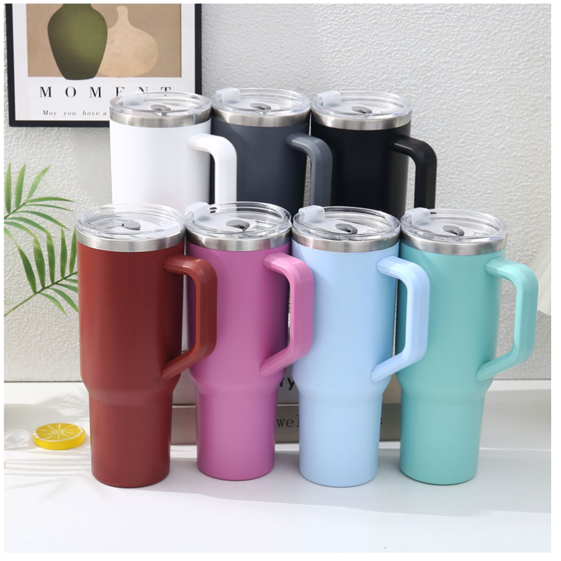 [대륜] 대용량 텀블러 스텐 빨대 포함 손잡이 보온 보냉병, 1개, 1200ml, 레드(빨대포함) 23,400원