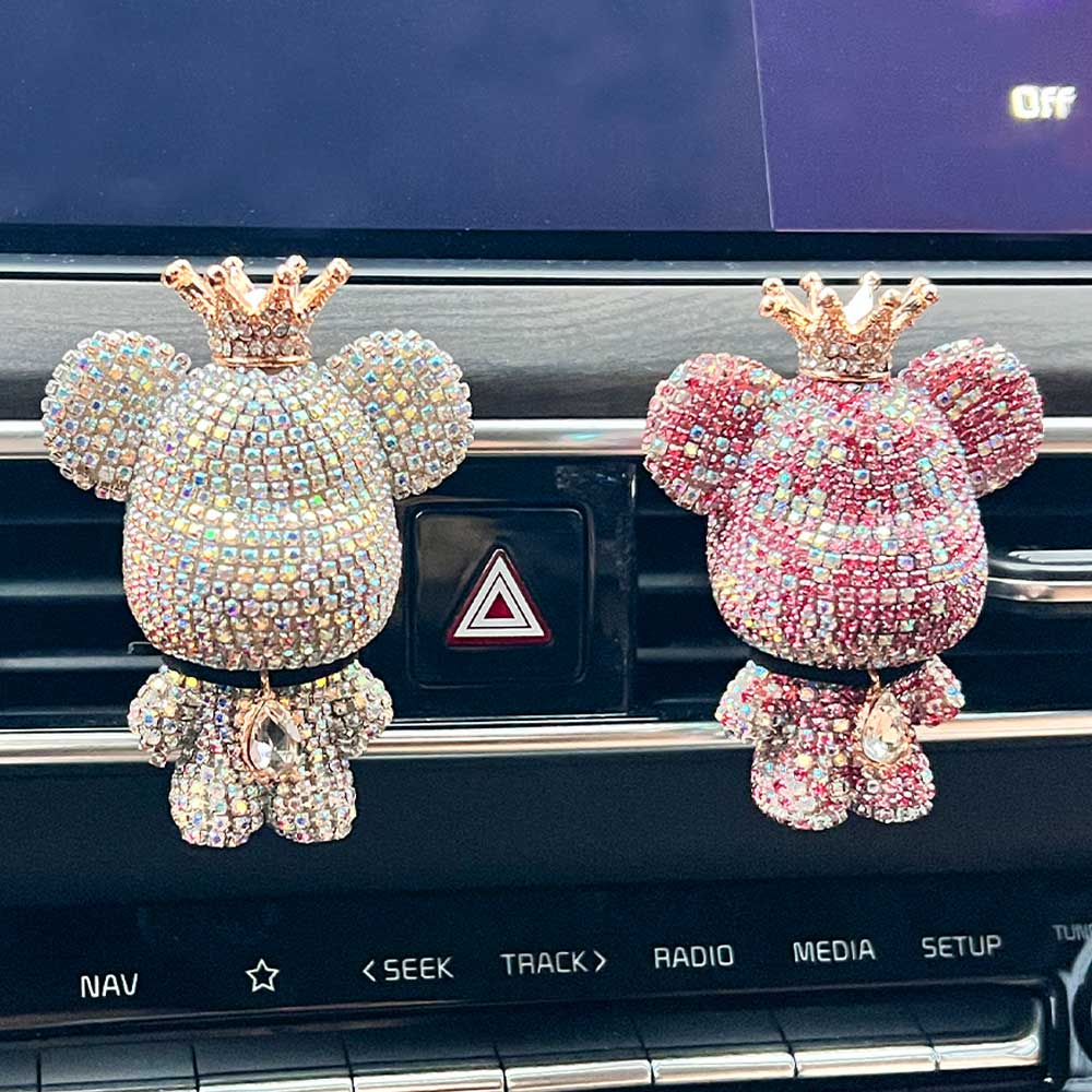 샤이닝베어 차량용 방향제 차방향제 고급 명품 자동차 디퓨져 동물 곰돌이 곰인형 새차 선물 소비르, 블랙체리, 1개 19,800원