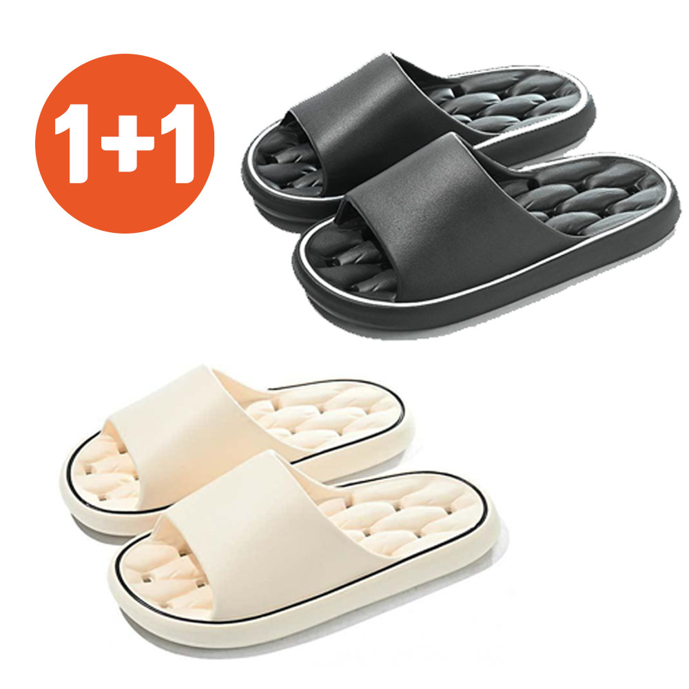 팡팡상점 미끄럼방지 욕실화 2종 세트, 1세트, 블랙+화이트 13,000원