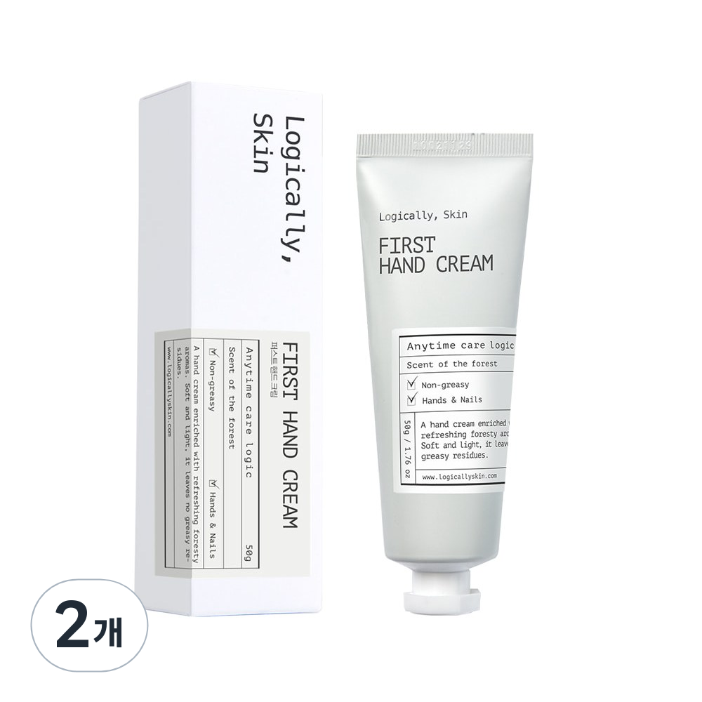 로지컬리스킨 퍼스트 고보습 핸드크림 선물 큐티클 케어, 2개, 50g 23,450원