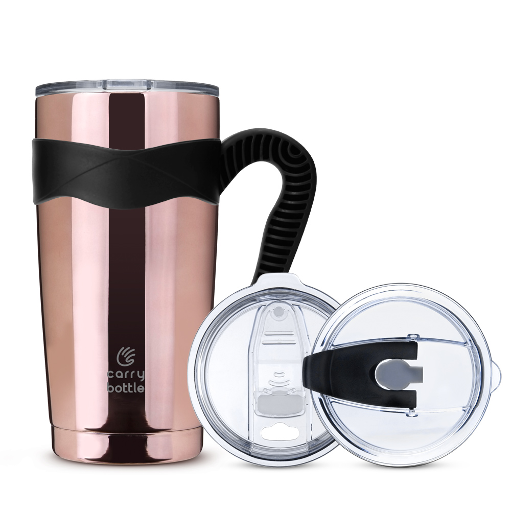 캐리보틀 스탠다드 스테인레스 보온보냉 텀블러 + 플립 빨대 뚜껑 + 전용손잡이 21,360원