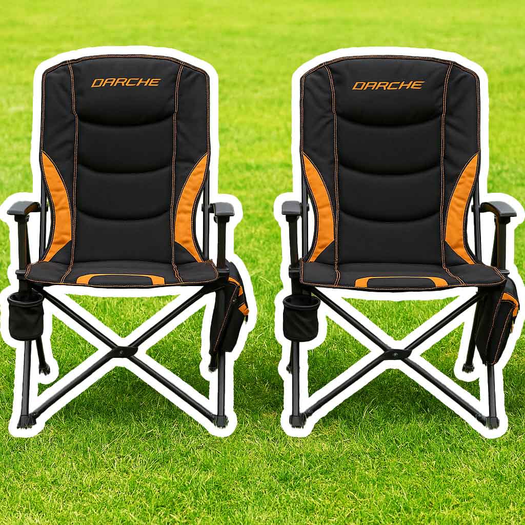 다치 코브라 캠핑의자 물컵거치대 다용도주머니 블랙/오렌지 Darche COBRA CHAIR, 1개, 블랙(오렌지포인트) 150,000원