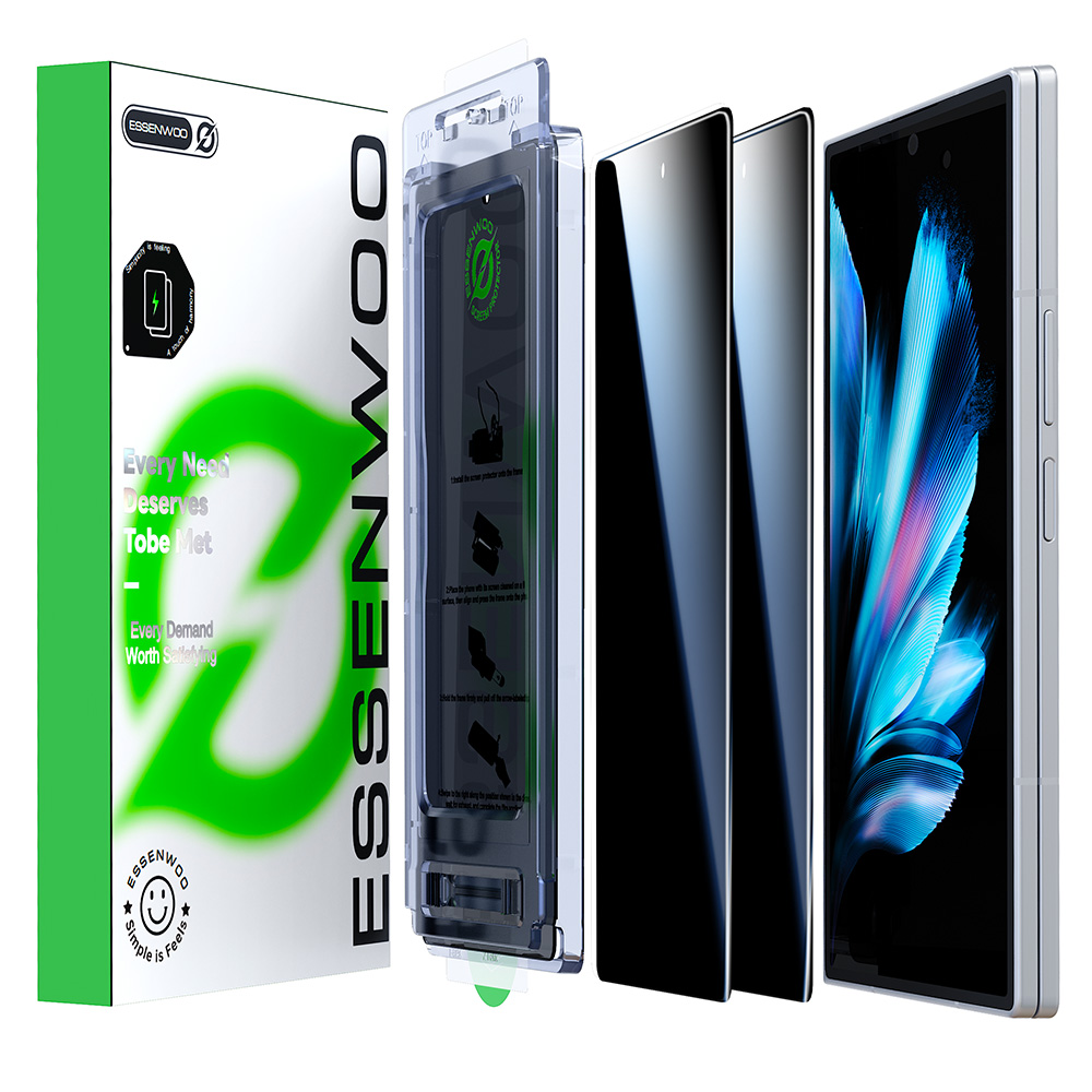 ESSENWOO Galaxy 프라이버시 필름 9H 강화 유리 지문 방지 필름 + 부착 키트 2p 19,900원