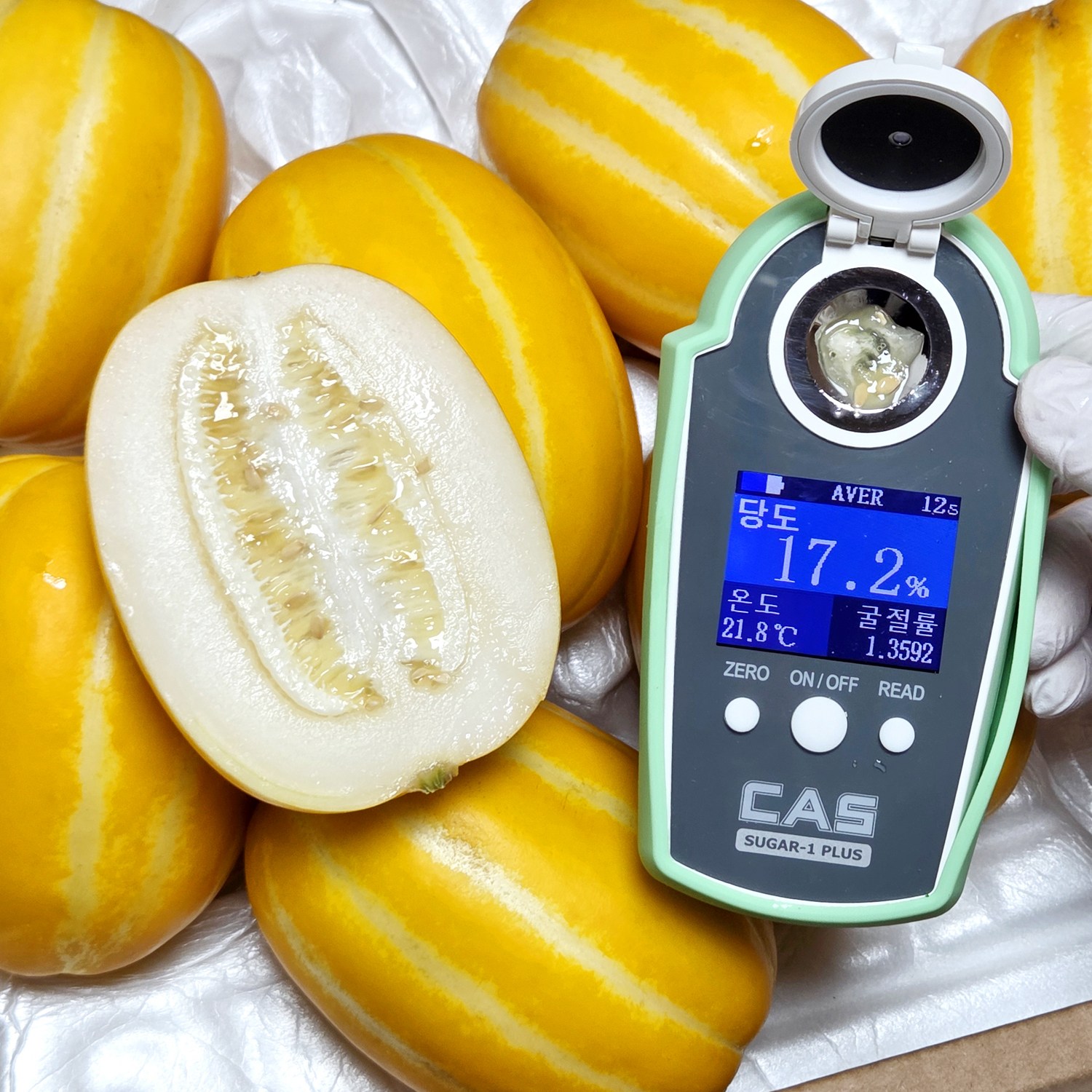 [환불보장] 17브릭스 프리미엄 성주 꿀 참외 초고당도 가정용 특품 못난이, 1박스, 2.5kg 로얄과 8~12개 내외 50,000원