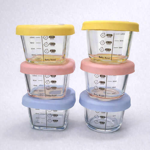 히야펫 강아지 고양이 눈금표시 유리용기, 1세트, 130ml, 원형 3종 (핑크, 블루, 옐로우) 14,500원