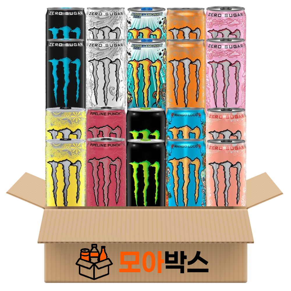 [모아박스] BEST 몬스터 에너지드링크 355ml x 10종 20캔 36,700원