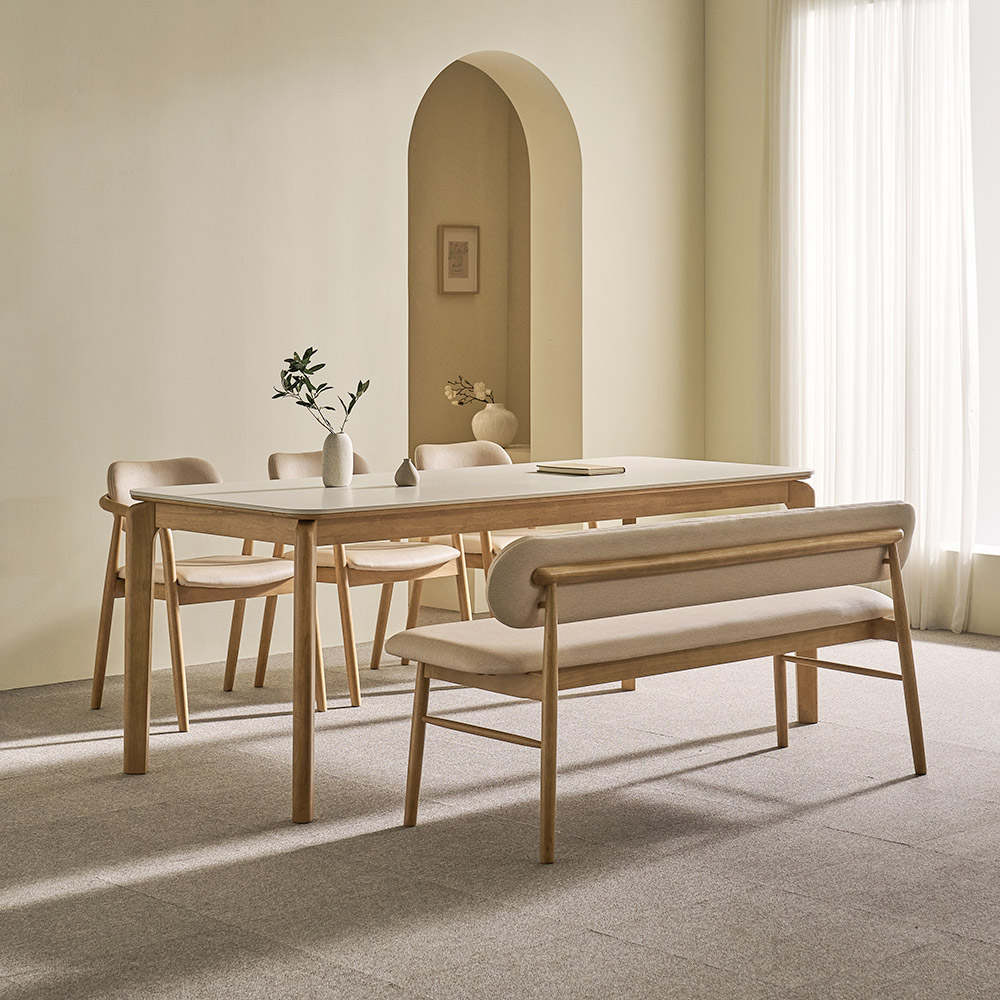 쏠앤까사 우디 고무나무 원목 포세린 세라믹 식탁세트 4인용 6인용 1400 1600 1900 880,000원