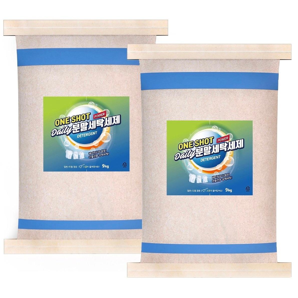 분말세탁세제 리필용 9kg,18kg, 대용량 가루세제, 찌든때 오염 제거, 가성비 좋은 세제, 드럼공용세제, 통돌이세제, 향기좋은세제 27,500원