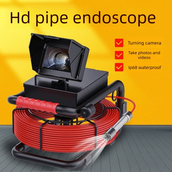 파이프라인 로봇 내시경 하수구 탐지 산업용 HD 방수 카메라는 360도 회전 가능 966,500원