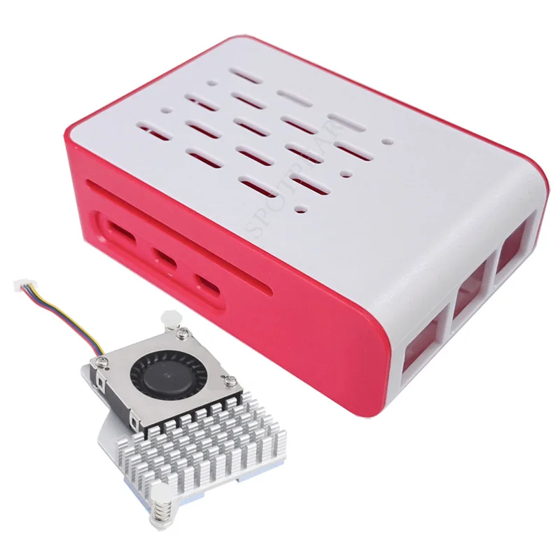 공식 액티브 쿨러용 Raspberry Pi 5 빨간색흰색 냉각 케이스 19,000원