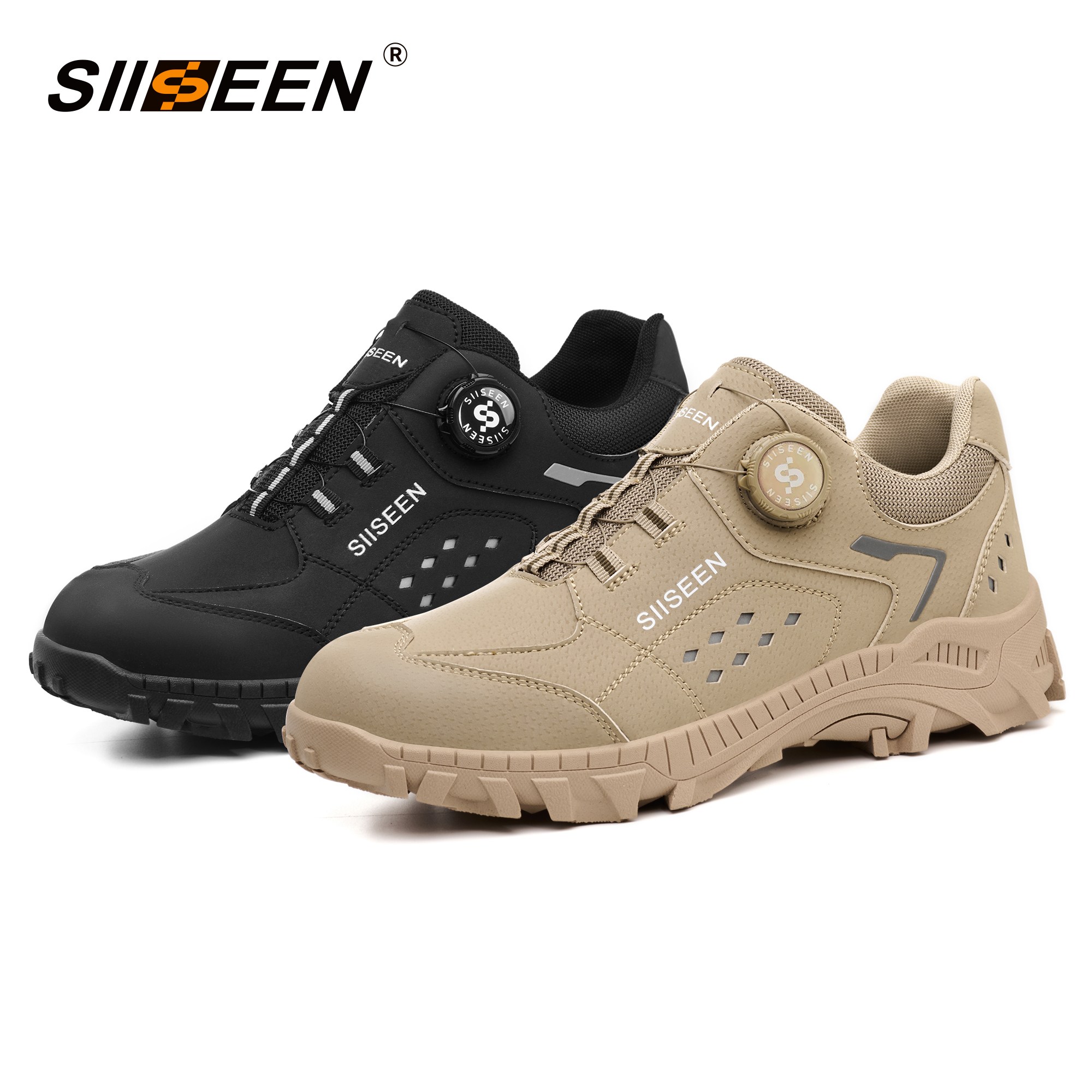 SIISEEN 남성 다목적 안전화 미끄럼 방지 내마모성 편한 작업화S-491 31,000원