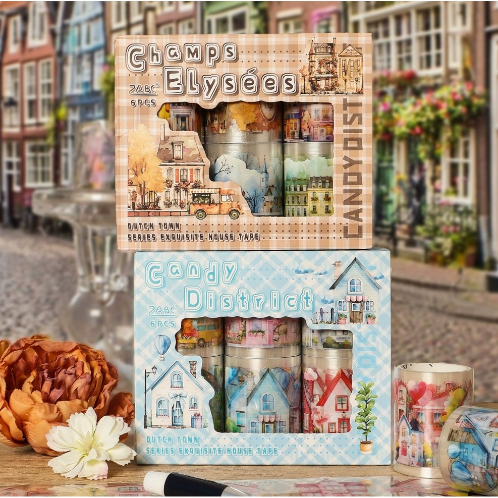 앨리스앤 빈티지 다꾸 롤스티커 마테 하우스 12종, 1개, ABCDEF세트(HR315) 10,600원