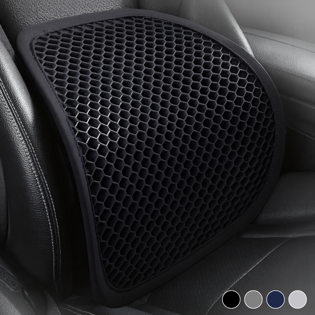 루먼트 자동차 사무실 의자 허리쿠션 벌집형 요추 지지대 등받이, 1개, 오닉스 블랙, 현재가 15,900원