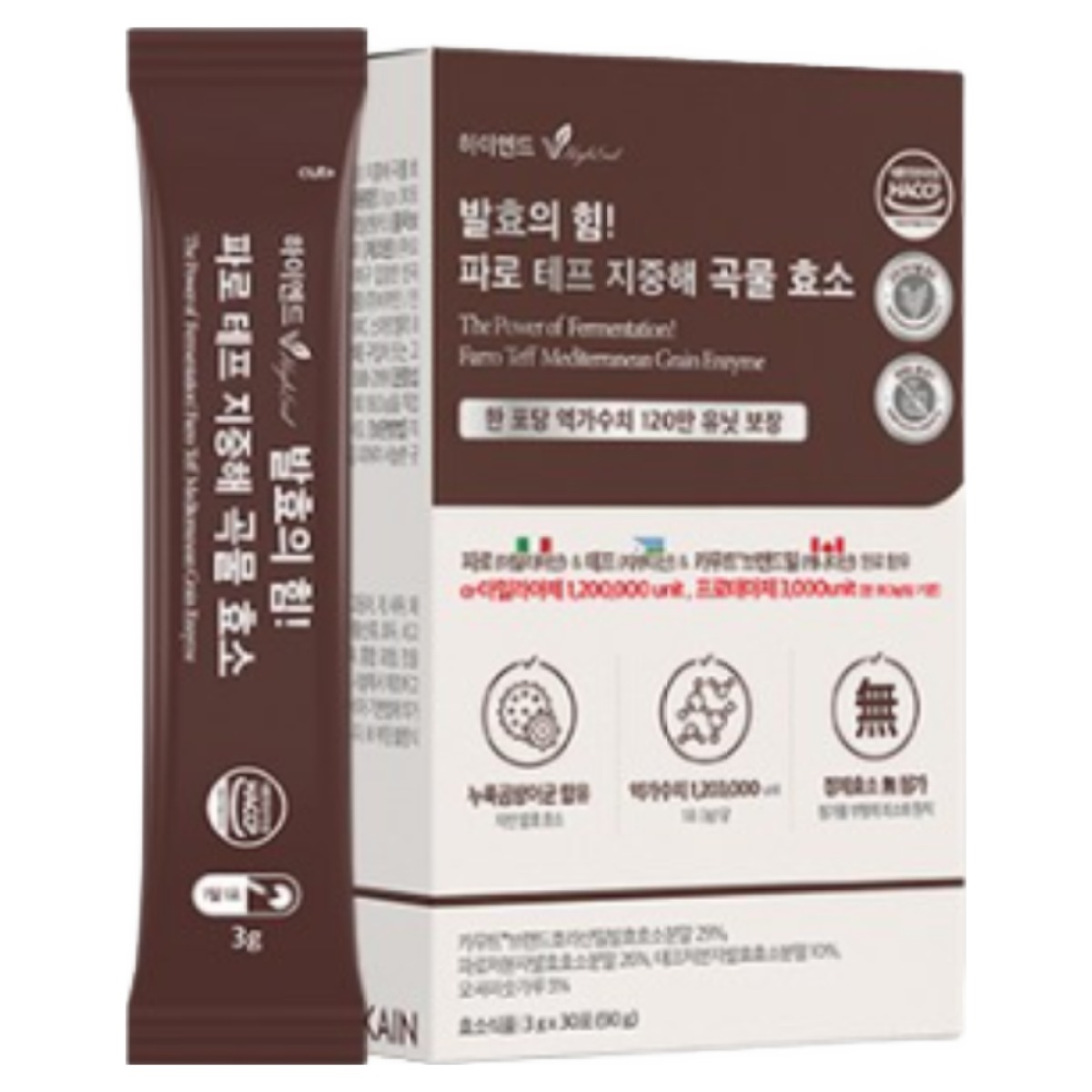 비카인 하이엔드 발효의 힘! 파로 테프 지중해 곡물 효소 43,500원