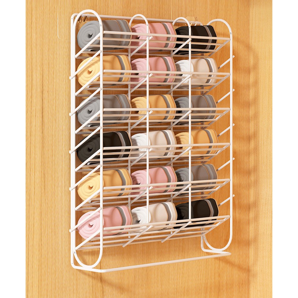 옷장 공간 활용 다용도 양말 자투리 속옷 걸이 수납 칸막이 의류 정리 정리마켓 보관함 (18칸), 양말 화이트(18칸), 2개 37,000원