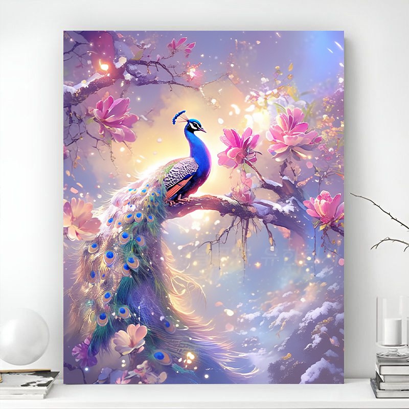 돈들어오는 보석십자수 액자 캔버스형 DIY 키트 풍경 동물 꽃식물 풍수 그림 선물용 객실 인테리어 거실 장식 수제 비즈 십자수 40x50cm 24,800원