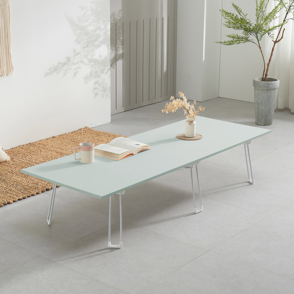 스토리퍼니쳐 LPM 비스포크 접이식 테이블 9파이 6color 1600x600(mm), 민트그레이_1600x600 직선_9파이 69,000원