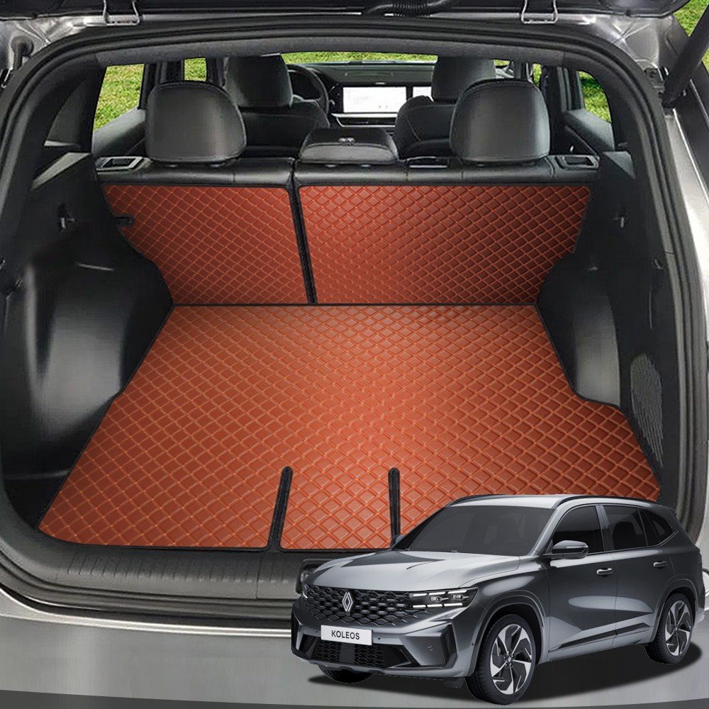 그랑 콜레오스 슈카마켓 카페트 퀄팅 트렁크매트 가죽 차박 바닥 일체형 하이브리드, 2열등받이_트렁크바닥(일체형)브라, 그랑 콜레오스(가솔린) 62,900원