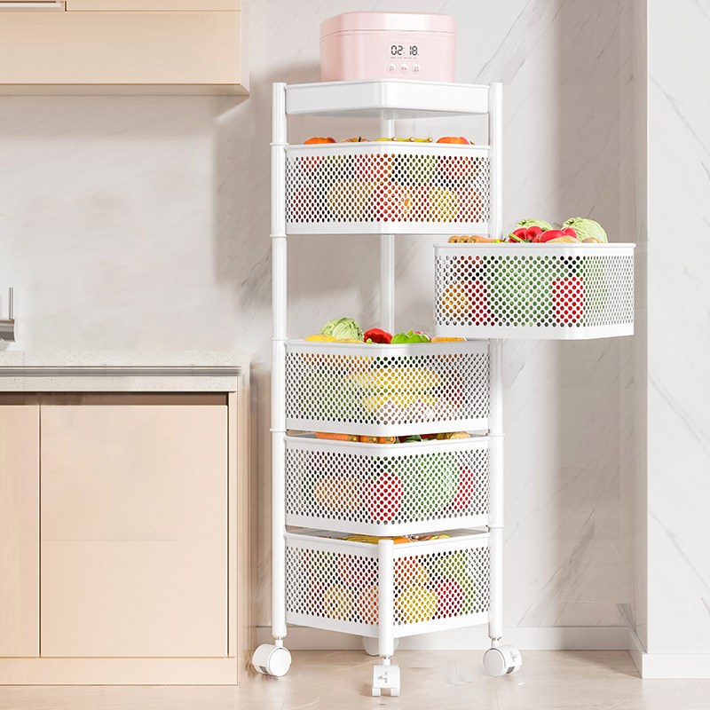 라파바 이동식 트롤리 선반 철제 회전형 틈새 다용도 수납함 53,480원