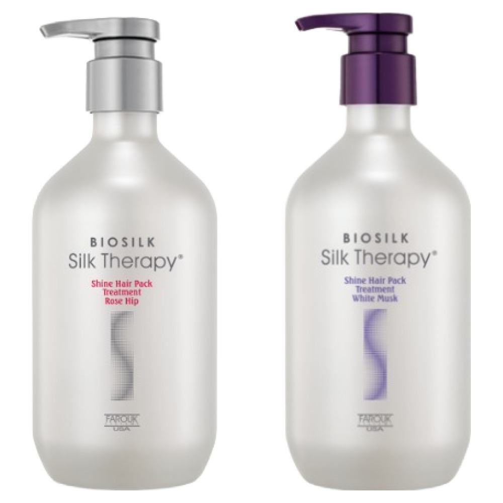 실크테라피 샤인 트리트먼트 플러스 로즈힙 500ml + 화이트머스크 500ml 세트 28,410원