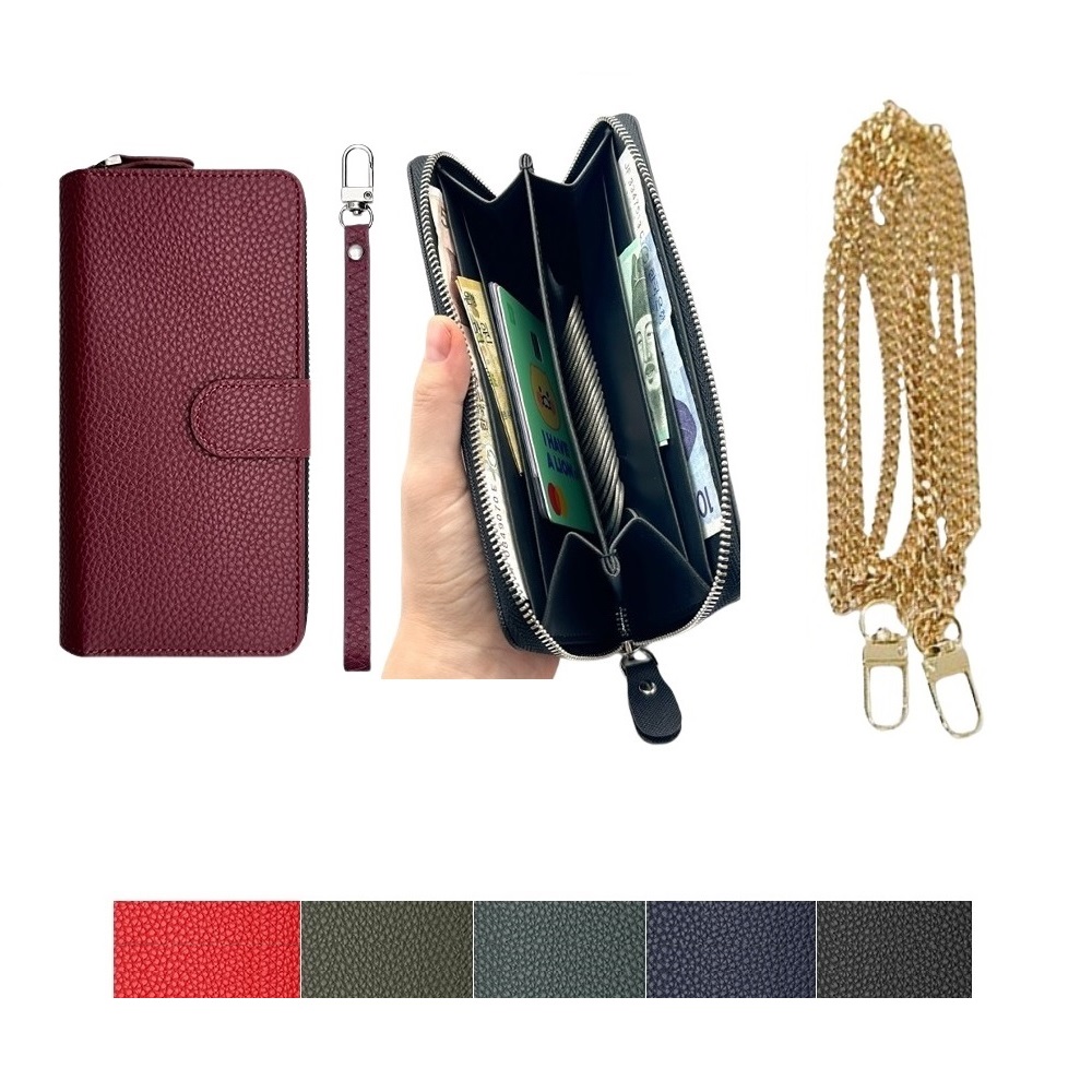 갤럭시 S24FE 케이스 SM-S721 가죽 (뉴뉴) 샤롯트 오프리트 2IN1 (손목 스트랩 + 메탈올체인 목걸이줄) 카드 지폐 수납 자석 지갑 28,800원