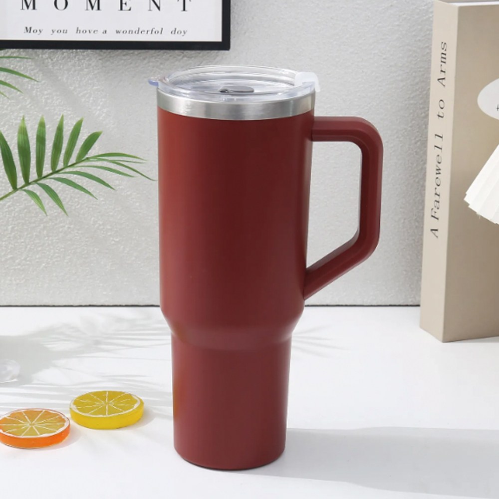 레디박스 이중 텀블러 1.18L 대용량 빨대컵 손잡이 워터보틀 보냉 보온 스텐컵 아이스워터컵, 레드, 1개, 1180ml 12,890원