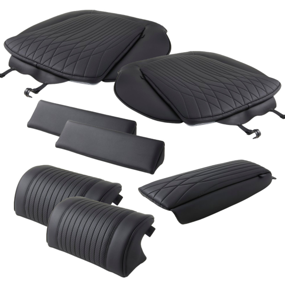 이지스 현대 그랜저 GN7 전용 쿠션 풀세트, 1세트, 블랙(토퍼시트2+목쿠션2+삼각쿠션2+콘솔쿠션1) 345,000원