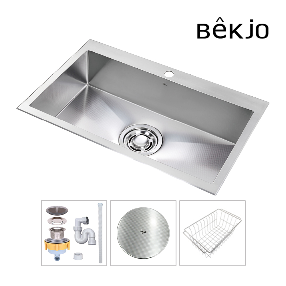 백조씽크 고니 사각씽크볼 ECNRW8830 리폼 엠보 주방싱크볼 싱크대교체, 1개 335,000원