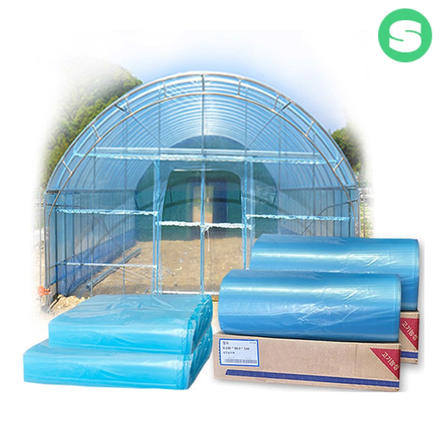 상인농자재 농업용비닐 장수비닐 필름 두께 0.1mm 폭 11m~17m 무료배송, 1개 282,000원