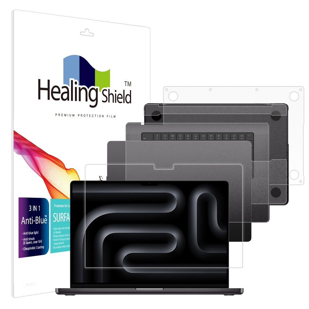 힐링쉴드 맥북프로16 M4 블루라이트차단 액정보호필름1매 외부3종 58,320원