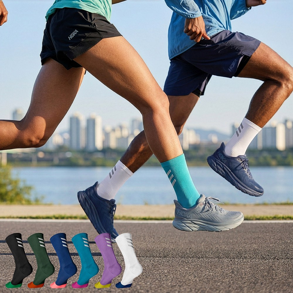 씨움 러닝양말 스카치 스포츠 삭스 야간 런닝 마라톤 트레일러닝 양말, 아쿠아, 1개 10,900원
