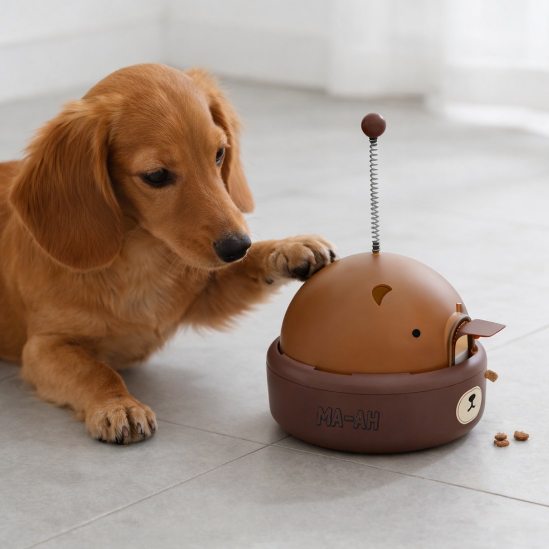 MAAH 반려동물 자동 강아지 노즈워크 고양이 푸드트리 장난감 [새소리나는], 1개, 브라운[베어] 16,500원