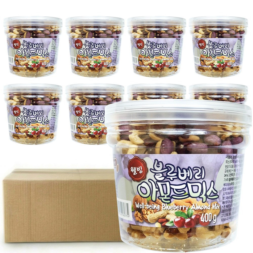 토농이 블루베리 아몬드 믹스 견과 대용량 혼합, 8개 84,600원