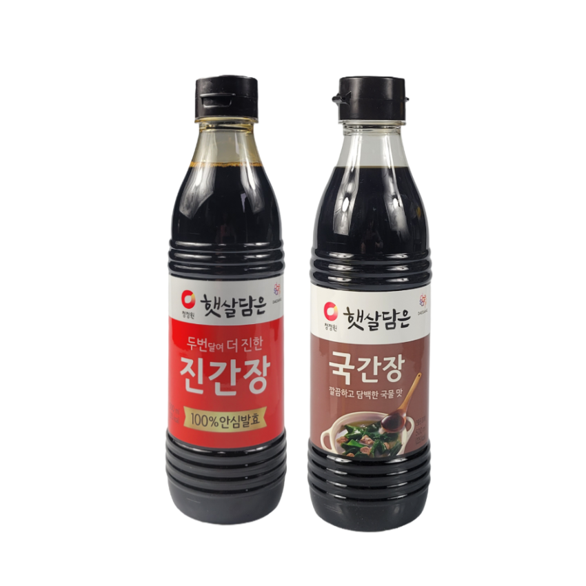 청정원 진간장500ml+국간장500ml 9,800원
